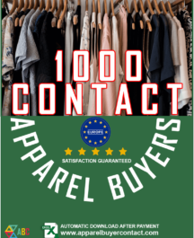 List of European clothing buyers contact list and garments importers contact details